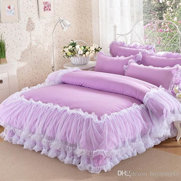 korean purple lace bedding set bedspread 4pcs romantic princess bedclothes bed set cotton duvet covers bed skirt pillowcases king
korean purple lace bedding set bedspread 4pcs romantic princess bedclothes bed set cotton duvet covers bed skirt pillowcases king