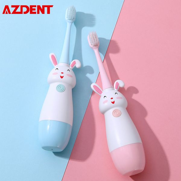 azdent kids children rabbit ultrasonic electric toothbrush 5 bristle head one button operation powered by 1aaa battery pink blue
azdent kids children rabbit ultrasonic electric toothbrush 5 bristle head one button operation powered by 1aaa battery pink blue