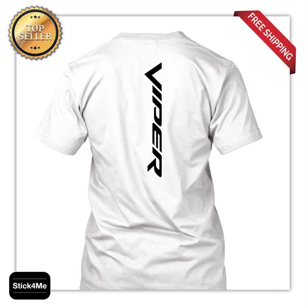summer fashion car viper logo race car lover back print summer men clothing