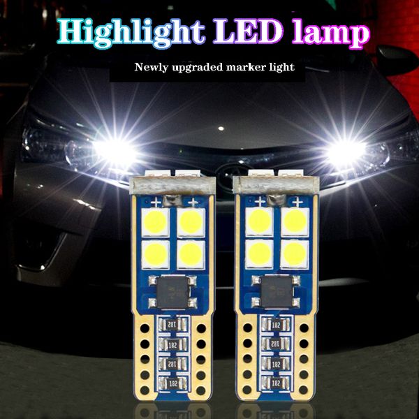 2 pcs t10 3030 10 smd led canbus light no error auto bulbs dc 12v car lights white yellow red blue nonpolarity
2 pcs t10 3030 10 smd led canbus light no error auto bulbs dc 12v car lights white yellow red blue nonpolarity