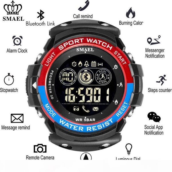 smael calories reminder multi-functions smartwatch sports mens smart watch men pedometer digital wrist watches mens bluetooth, Slivery;brown
smael calories reminder multi-functions smartwatch sports mens smart watch men pedometer digital wrist watches mens bluetooth, Slivery;brown