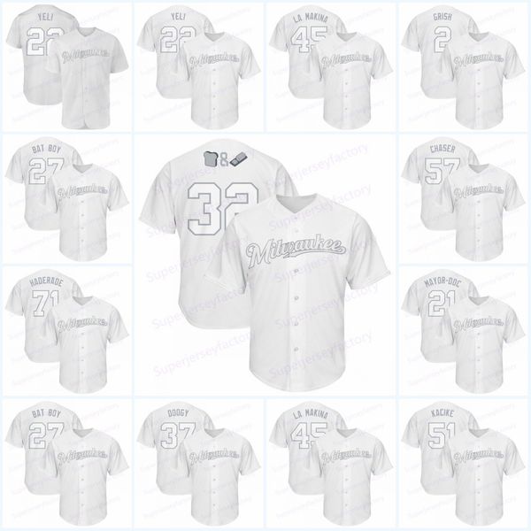 2019 players weekend milwaukee jerseys shaw travis mayor-ddc jeffress jeremy cain lorenzo three kid josh hader haderade bat boy, Blue;black
2019 players weekend milwaukee jerseys shaw travis mayor-ddc jeffress jeremy cain lorenzo three kid josh hader haderade bat boy, Blue;black