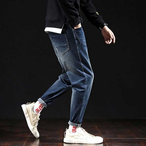 men's jeans trendy harem men casual denim pants regular fit skinny street trousers man clothing, Blue
men's jeans trendy harem men casual denim pants regular fit skinny street trousers man clothing, Blue
