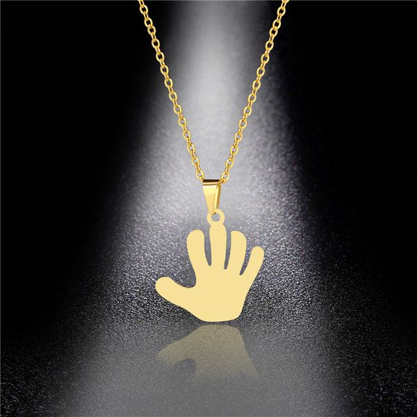 cartoon palm necklace net red same model earth cool necklace 316 stainless steel couple sweater chain new product, Silver
cartoon palm necklace net red same model earth cool necklace 316 stainless steel couple sweater chain new product, Silver