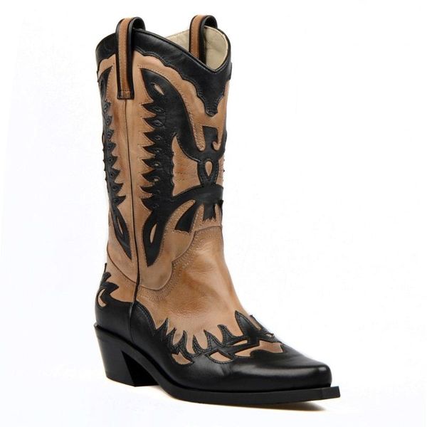 footcourt- beige black western boots pointed toe boots genuine leather ladies fashion leather motorcycle handmade new
footcourt- beige black western boots pointed toe boots genuine leather ladies fashion leather motorcycle handmade new