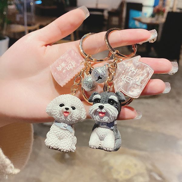 new style happy pet key chain cute teddy samo puppy couple keychain delicacy backpack pendant exquisite car pendant key chain, Silver
new style happy pet key chain cute teddy samo puppy couple keychain delicacy backpack pendant exquisite car pendant key chain, Silver