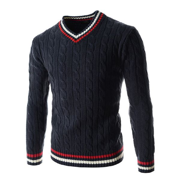 men's v-neck cotton pullover autumn winter warm patchwork soft long sleeve clothes knitted casual male sweater drop shipping, White;black
men's v-neck cotton pullover autumn winter warm patchwork soft long sleeve clothes knitted casual male sweater drop shipping, White;black
