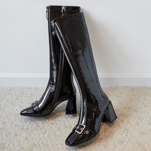 sklfgxzy 2020 new autumn/winter women's knee boots genuine leather fashion women's boots european brands handmade, Black
sklfgxzy 2020 new autumn/winter women's knee boots genuine leather fashion women's boots european brands handmade, Black