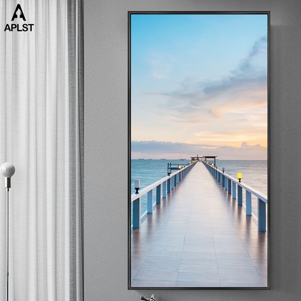 sunrise sea ocean canvas prints marina wood bridge wall mural posters modern large picture for living room lobby decors
sunrise sea ocean canvas prints marina wood bridge wall mural posters modern large picture for living room lobby decors