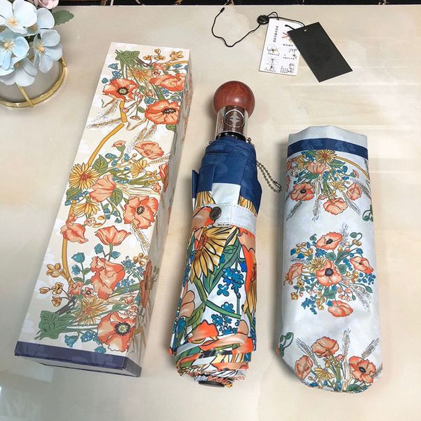 Outdoor Fashion Foldable Women Parasol Creative Fully Automatic Sun Protection Umbrellas Fashion Floral Printed Raining Umbrella
Outdoor Fashion Foldable Women Parasol Creative Fully Automatic Sun Protection Umbrellas Fashion Floral Printed Raining Umbrella