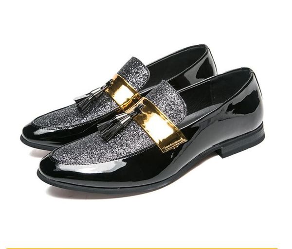 men flat black golden formal patchwork shoe pu leather casual men shoes for man dress shoes 2020 new
men flat black golden formal patchwork shoe pu leather casual men shoes for man dress shoes 2020 new