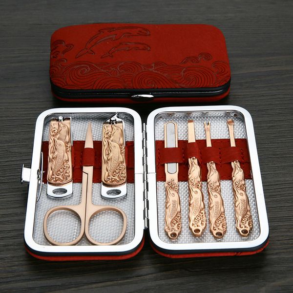 7 pcs/ set manicure pedicure tools nail clippers grooming kit stainless steel beauty care tools j9
7 pcs/ set manicure pedicure tools nail clippers grooming kit stainless steel beauty care tools j9