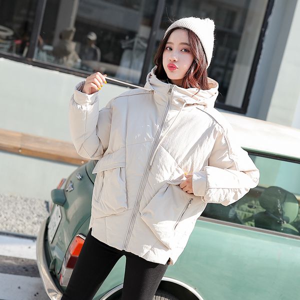 winter new women jacket coats slim parkas female down cotton hooded overcoat thick warm jackets loose casual student coats q2872, Black
winter new women jacket coats slim parkas female down cotton hooded overcoat thick warm jackets loose casual student coats q2872, Black