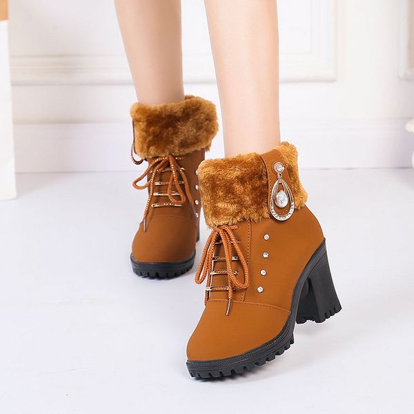 women classic round toe short ankle martin boots lady cool thick fur brown winter boots black cool shoes g6396
women classic round toe short ankle martin boots lady cool thick fur brown winter boots black cool shoes g6396