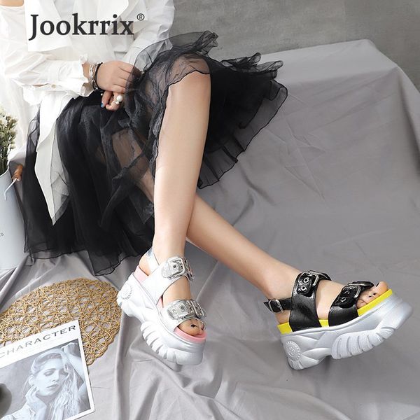 sandals jookrrix 2021 women summer pu leather brand for comfortable increased wedges thick sole shoes zs2480, Black
sandals jookrrix 2021 women summer pu leather brand for comfortable increased wedges thick sole shoes zs2480, Black