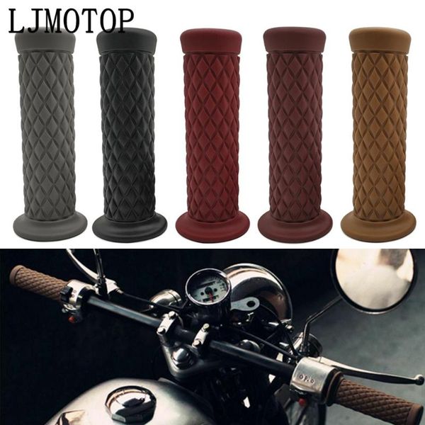 universal 7/8" 22mm motorcycle grips retro handle rubber handlebar grip for serow 250r125r250r600 xt250 tricker
universal 7/8" 22mm motorcycle grips retro handle rubber handlebar grip for serow 250r125r250r600 xt250 tricker
