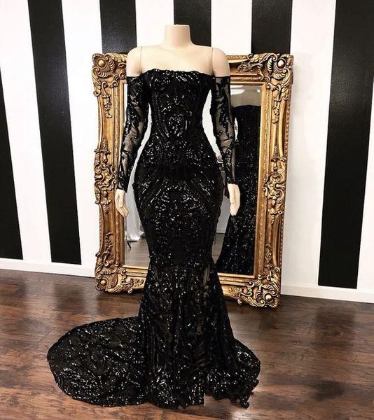 2020 black off the shoulder mermaid plus size special occasion dresses 2020 new long sleeve sweep strain sequined formal evening gowns
2020 black off the shoulder mermaid plus size special occasion dresses 2020 new long sleeve sweep strain sequined formal evening gowns