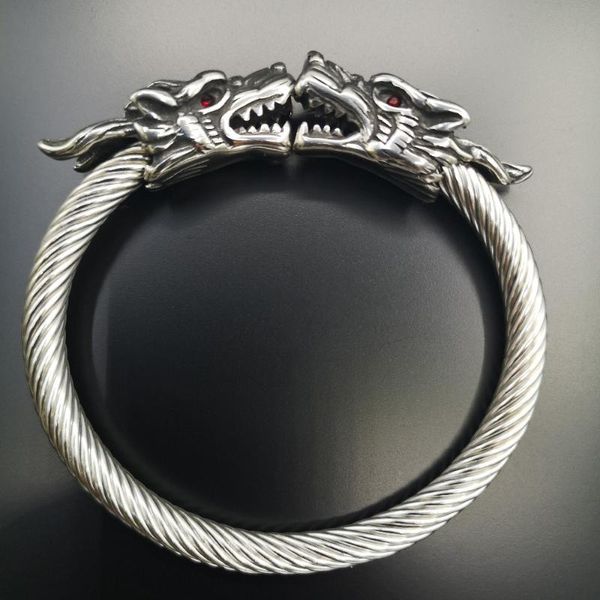 2020 new viking wolf men's stainless steel bracelet men's jewelry nordic viking wolf head ornament bracelet, Black
2020 new viking wolf men's stainless steel bracelet men's jewelry nordic viking wolf head ornament bracelet, Black