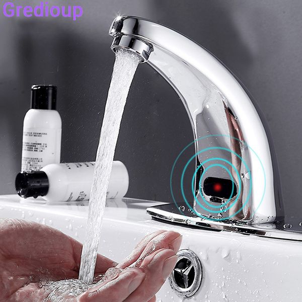 bathroom sink faucets basin infrared sensor faucet touchless chrome tap deck mount single hole ingtelligent modern luxury el taps
bathroom sink faucets basin infrared sensor faucet touchless chrome tap deck mount single hole ingtelligent modern luxury el taps