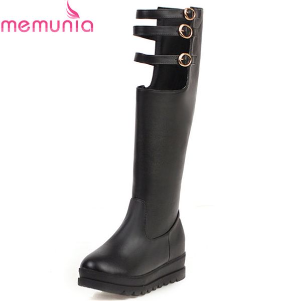 memunia 2020 new style women knee high boots pu round toe zip buckle flat platform boots unique fashion punk casual shoes woman, Black
memunia 2020 new style women knee high boots pu round toe zip buckle flat platform boots unique fashion punk casual shoes woman, Black