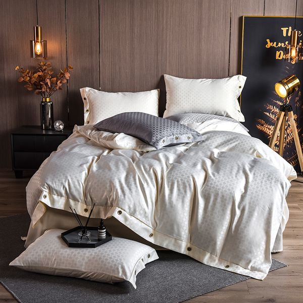 stain jacquard beding set king beige grey duvet cover bed linen sheet bedclothes solid color wedding home textile european
stain jacquard beding set king beige grey duvet cover bed linen sheet bedclothes solid color wedding home textile european