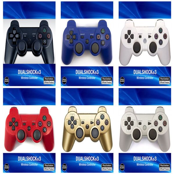 

ps3 controllers wireless controller bluetooth game double shock for playstation 3 ps3 joysticks gamepad with retail box dhl free