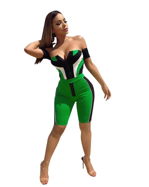 color jumpsuit slash neck short sleeve rompers woman clothes women jumpsuits fashion striped panelled natural, Black;white 
color jumpsuit slash neck short sleeve rompers woman clothes women jumpsuits fashion striped panelled natural, Black;white