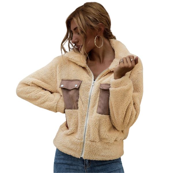 fashion women winter clothing women's casual woolen coat autumn winter warm outwear jacket size s-xl, Black;brown
fashion women winter clothing women's casual woolen coat autumn winter warm outwear jacket size s-xl, Black;brown