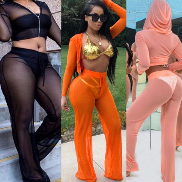 women beach mesh sheer bikini cover up swimwear transparent see-through high waist fashion long pant trousers, Black;white
women beach mesh sheer bikini cover up swimwear transparent see-through high waist fashion long pant trousers, Black;white