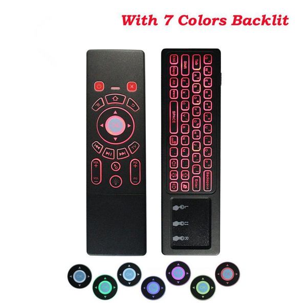 cgjxsfly air mouse t6 7 colors backlit wireless keyboard &touchpad remote control for x96 mini s905w m9s k3 smart android tv box
cgjxsfly air mouse t6 7 colors backlit wireless keyboard &touchpad remote control for x96 mini s905w m9s k3 smart android tv box