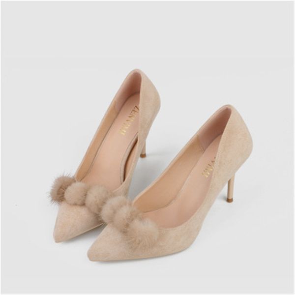 pointed toe autumn and winter new style shallow mouth real ball stiletto single shoes women high heels, Black
pointed toe autumn and winter new style shallow mouth real ball stiletto single shoes women high heels, Black