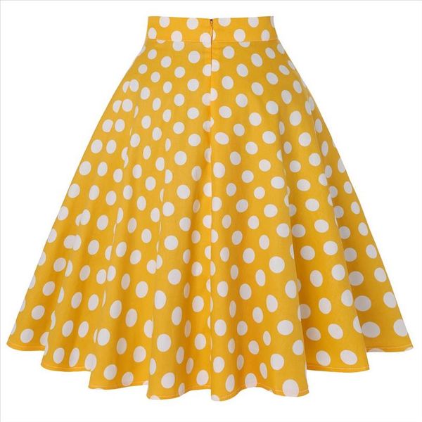 yellow women polka dot skirts high waist pinup 50s 60s vintage rockabilly skirt skater midi skirt faldas mujer plus size, Black
yellow women polka dot skirts high waist pinup 50s 60s vintage rockabilly skirt skater midi skirt faldas mujer plus size, Black