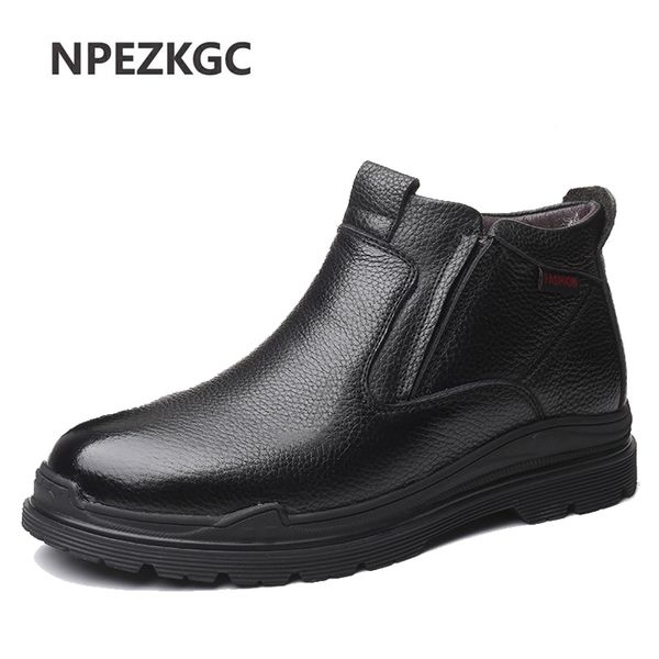 2020 newly man winter boots quality genuine leather shoes brand warm thicken inner boots 38-44 man snow leather, Black
2020 newly man winter boots quality genuine leather shoes brand warm thicken inner boots 38-44 man snow leather, Black