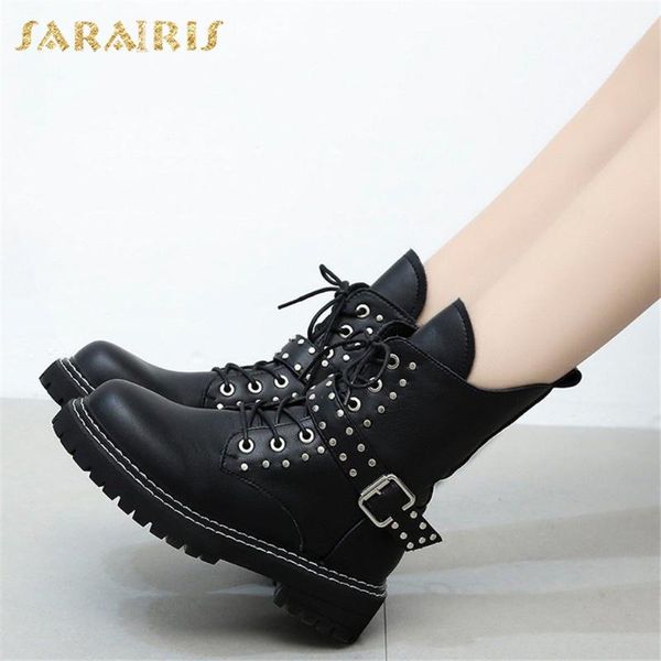sarairis new fashion 2020 square heels ankle boots woman shoes buckle decoration lace up platform office ladies boots female, Black
sarairis new fashion 2020 square heels ankle boots woman shoes buckle decoration lace up platform office ladies boots female, Black