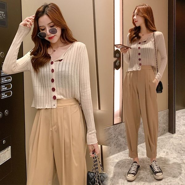 women's suit tight pants knitwear 2020 autumn new fashion long-sleeved knitwear leggings sweet casual two-piece suit arftm, Gray
women's suit tight pants knitwear 2020 autumn new fashion long-sleeved knitwear leggings sweet casual two-piece suit arftm, Gray