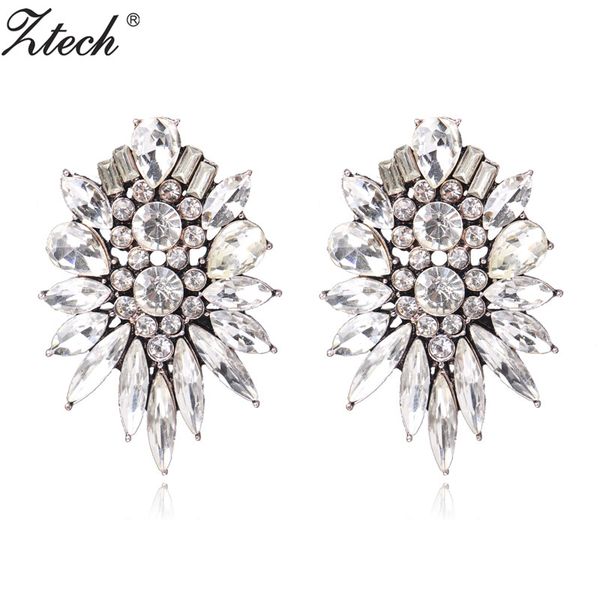 ztech shiny crystal earrings for women luxury bridal wedding earrings engagement jewelry for women wedding party evening dress, Silver
ztech shiny crystal earrings for women luxury bridal wedding earrings engagement jewelry for women wedding party evening dress, Silver
