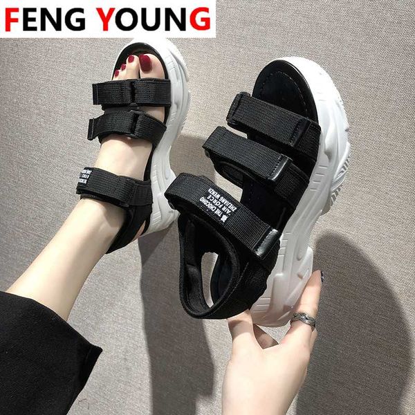 gladiator platform2020 summer women's sandals fashion women chunky beach sandal denim comfortable sandalias mujer, Black 
gladiator platform2020 summer women's sandals fashion women chunky beach sandal denim comfortable sandalias mujer, Black