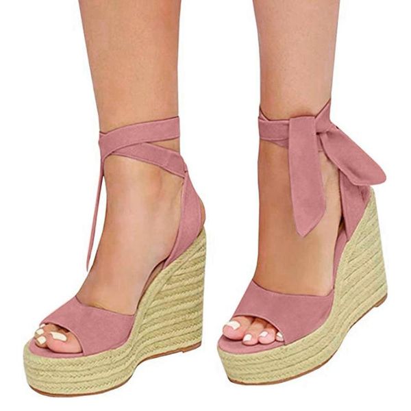 summer women sandals high heels wedges shoes ladies buckle strap platform pumps sandalias lace-up beach roman shoes #4.24, Black
summer women sandals high heels wedges shoes ladies buckle strap platform pumps sandalias lace-up beach roman shoes #4.24, Black