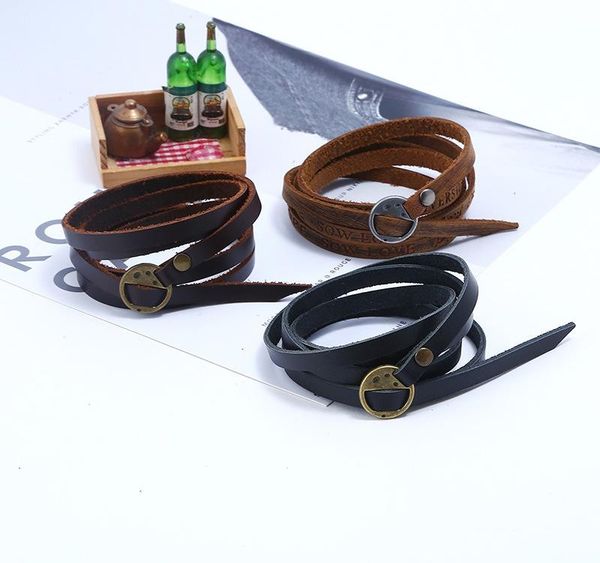 punk five round circle embossed retro men s leather bracelet mens bracelets couple vintage classic casual friendship003, Golden;silver
punk five round circle embossed retro men s leather bracelet mens bracelets couple vintage classic casual friendship003, Golden;silver