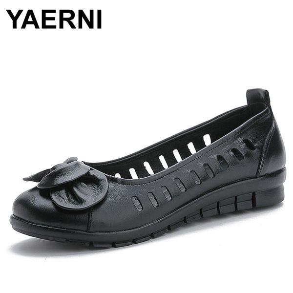 yaerni genuine leather flat shoes women casual slip on loafers breathable hollow genuine leather shallow pregnant women shoes, Black
yaerni genuine leather flat shoes women casual slip on loafers breathable hollow genuine leather shallow pregnant women shoes, Black