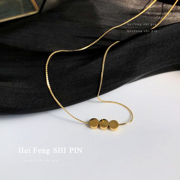 simply jewelry necklace golden plating titanium steel round pendant neckace for women jewelry party gift, Silver
simply jewelry necklace golden plating titanium steel round pendant neckace for women jewelry party gift, Silver
