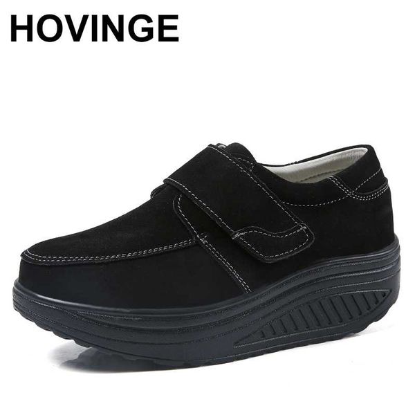 hovinge swing shoes women cow suede leather loafers women height increasing wedge sneakers pumps lightweight plus big size 35-45, Black
hovinge swing shoes women cow suede leather loafers women height increasing wedge sneakers pumps lightweight plus big size 35-45, Black