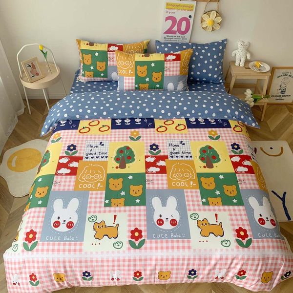 2020 cotton bedding sets cute cartoon pattern duvet cover pillow cover bed sheets breathable quilt cover pillowcases
2020 cotton bedding sets cute cartoon pattern duvet cover pillow cover bed sheets breathable quilt cover pillowcases