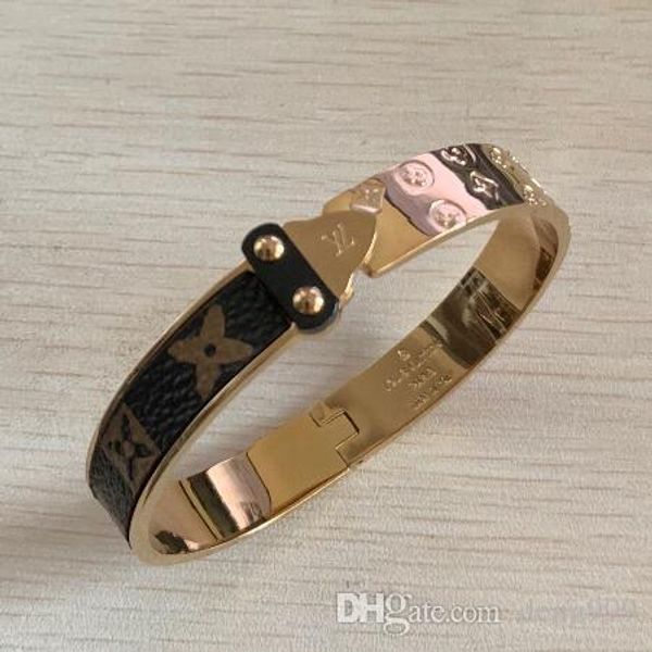 stenciled bracelet classic style titanium steel bracelet gold silver rose women jewelry wholesale, Black
stenciled bracelet classic style titanium steel bracelet gold silver rose women jewelry wholesale, Black
