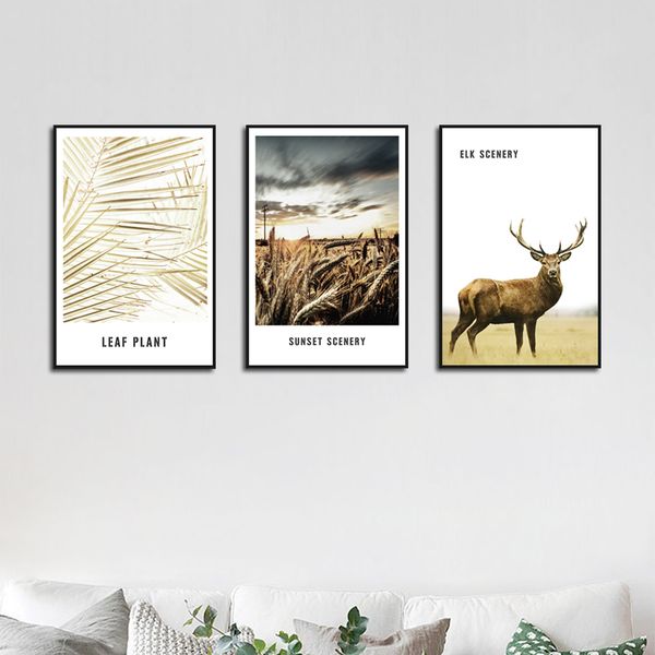 pintura de decoración de animales moderna pintura alce atardecer paisaje marítimo arte con hojas lienzo pintor decoración de pared para sala 
pintura de decoración de animales moderna pintura alce atardecer paisaje marítimo arte con hojas lienzo pintor decoración de pared para sala