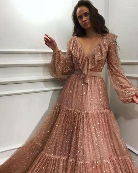 sequins women dresses elegant maxi dresses shiny ruffle big skirt sheer long sleeved womens bridesmaid dresses deep v neck, Black
sequins women dresses elegant maxi dresses shiny ruffle big skirt sheer long sleeved womens bridesmaid dresses deep v neck, Black