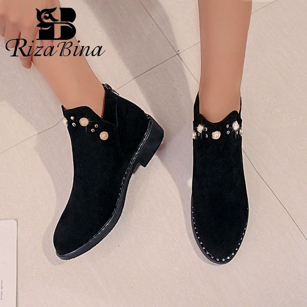 boots rizabina women beads 2021 fashion winter ankle casual shoes thick bottom pointed toe footwear size 35-40, Black
boots rizabina women beads 2021 fashion winter ankle casual shoes thick bottom pointed toe footwear size 35-40, Black