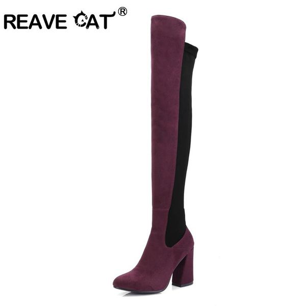 reae cat stretch over the knee boots womens high heels thigh high boots autumn winter party dress shoes woman bota b887a, Black
reae cat stretch over the knee boots womens high heels thigh high boots autumn winter party dress shoes woman bota b887a, Black