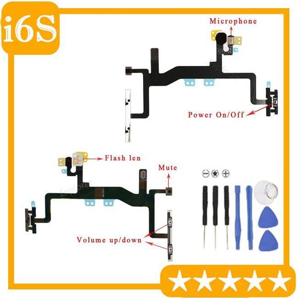 cgjxsnew for iphone 6s 4 .7 inch power on off volume mute control microphone flash lens flex cable with metal bracke replacement part
cgjxsnew for iphone 6s 4 .7 inch power on off volume mute control microphone flash lens flex cable with metal bracke replacement part