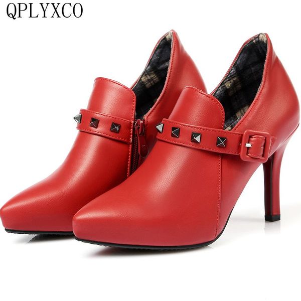 qplyxco 2020 new genuine leather ankle boots big size 30-48 autumn winter women short boots high hell quality party shoes 477-3, Black
qplyxco 2020 new genuine leather ankle boots big size 30-48 autumn winter women short boots high hell quality party shoes 477-3, Black